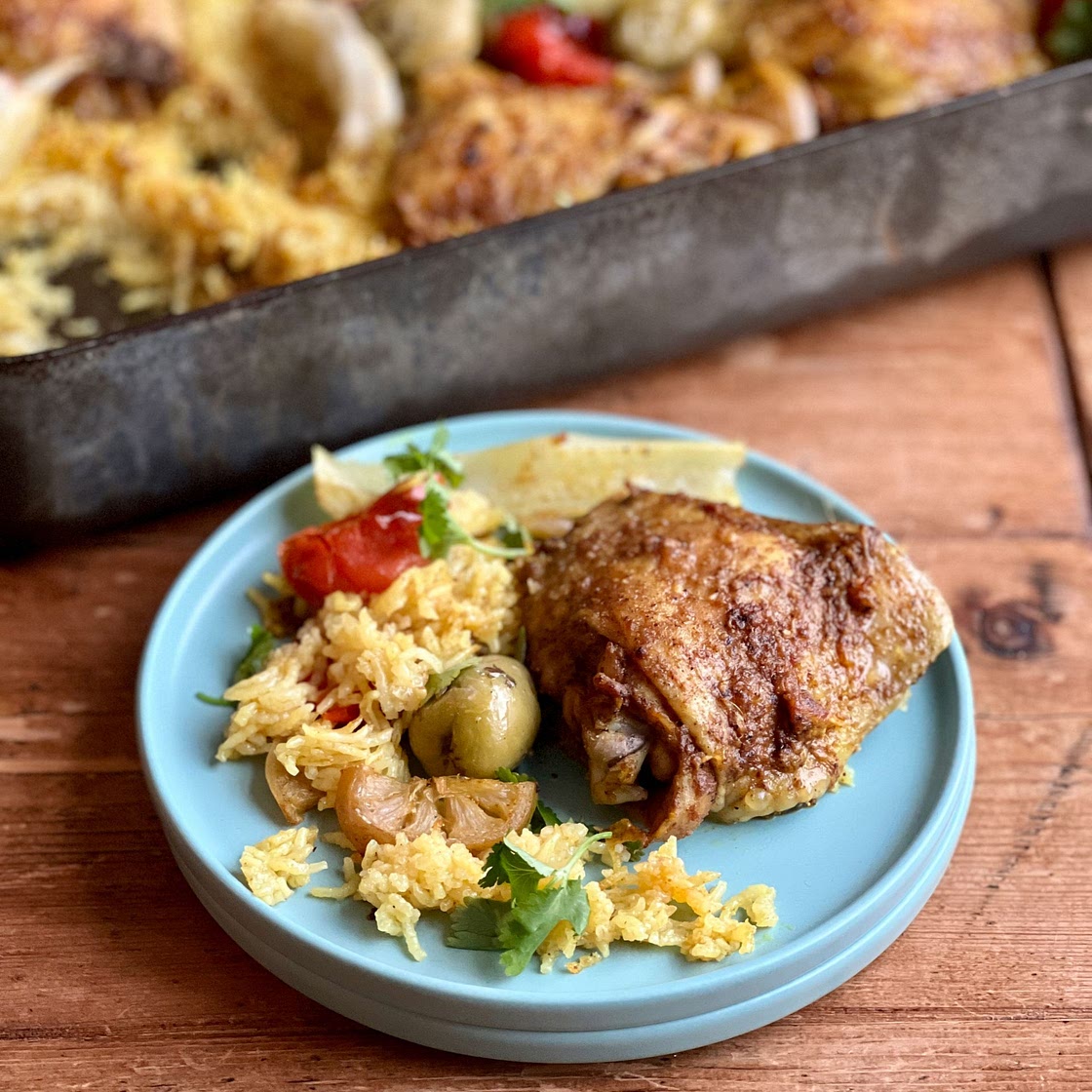 Moroccan Chicken Rice Traybake | Traybake Recipe | John Gregory-