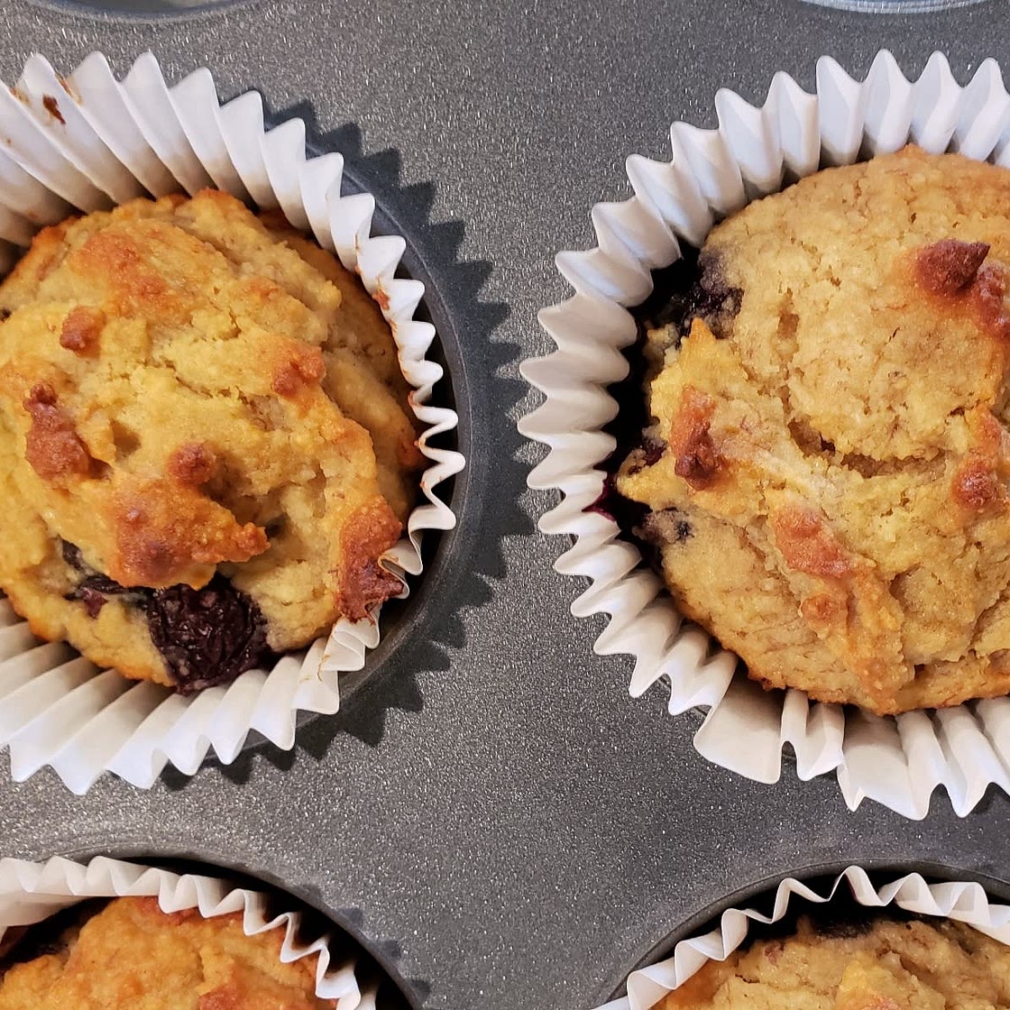 Almond blueberry muffins