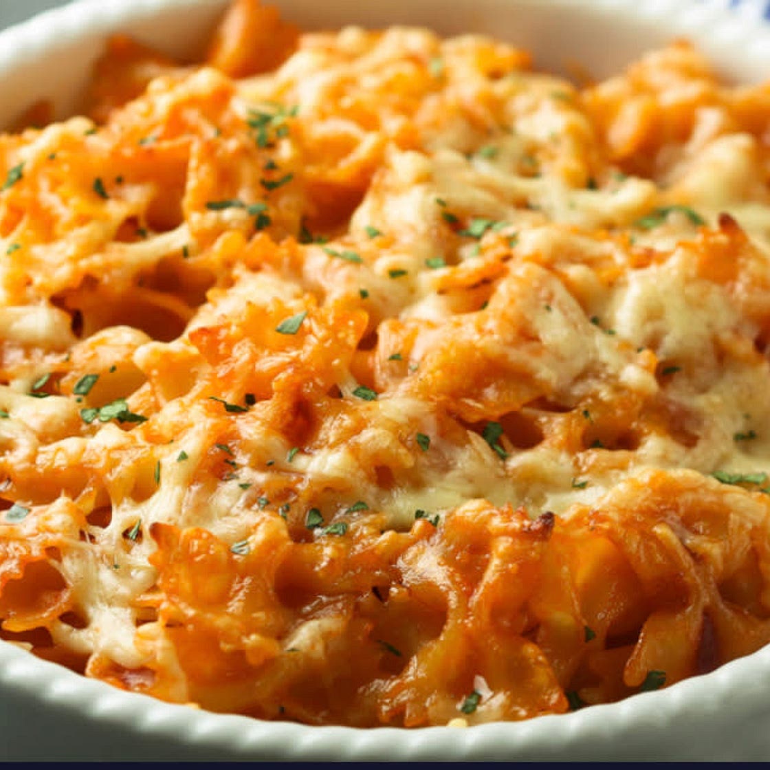 Mediterranean Chicken Pasta Bake