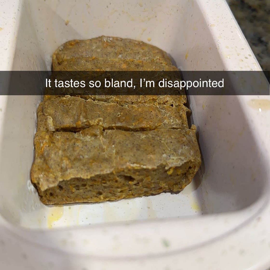 97 cal carrot cake loaf