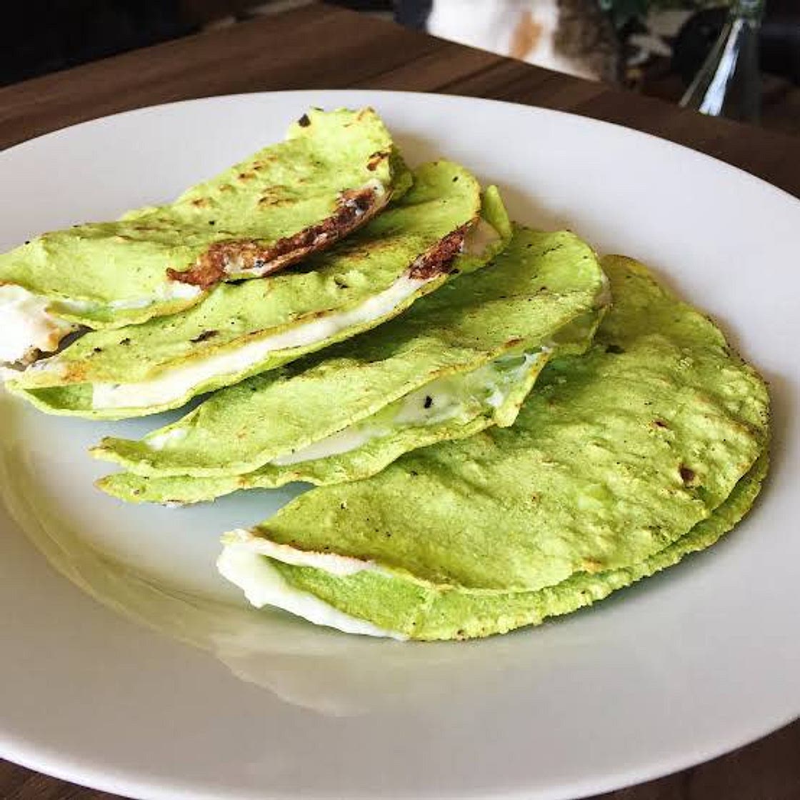 Quesadillas con Jamón  y vegetales