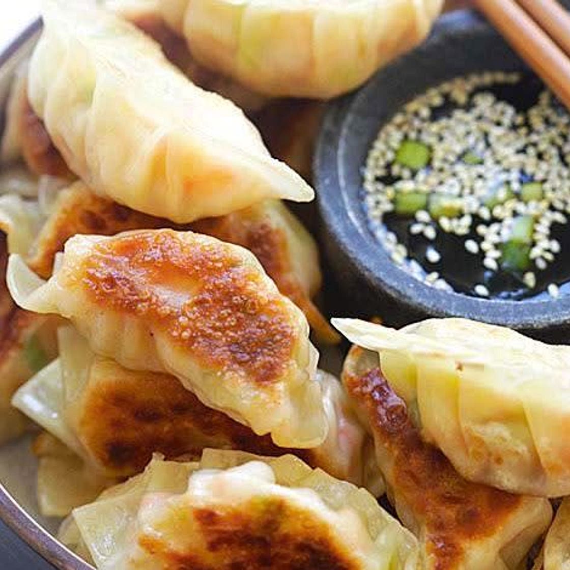 Gyoza crevette,   -BBQ-