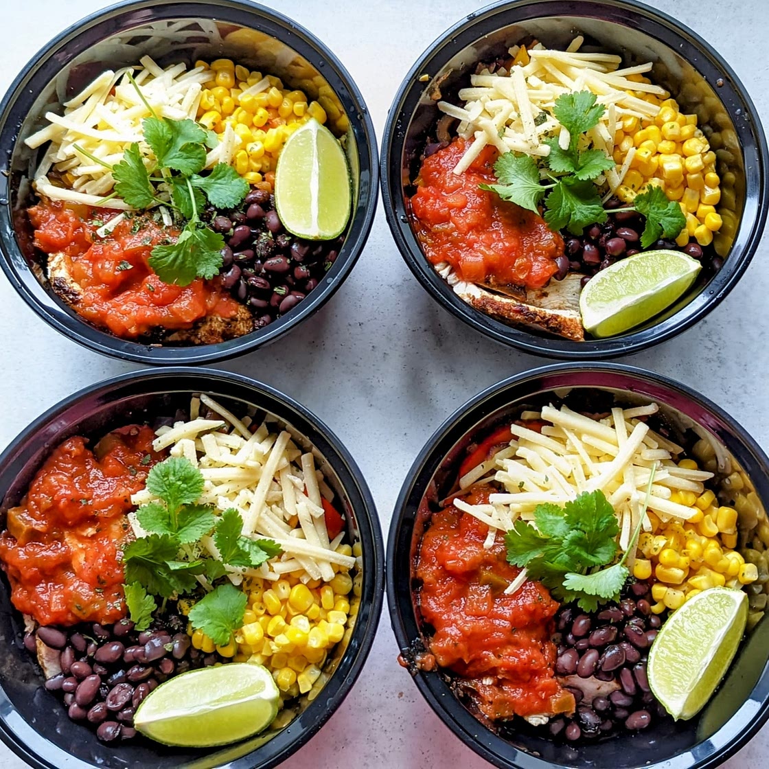 Weekday Meal-Prep Chicken Burrito Bowls Recipe by Tasty
