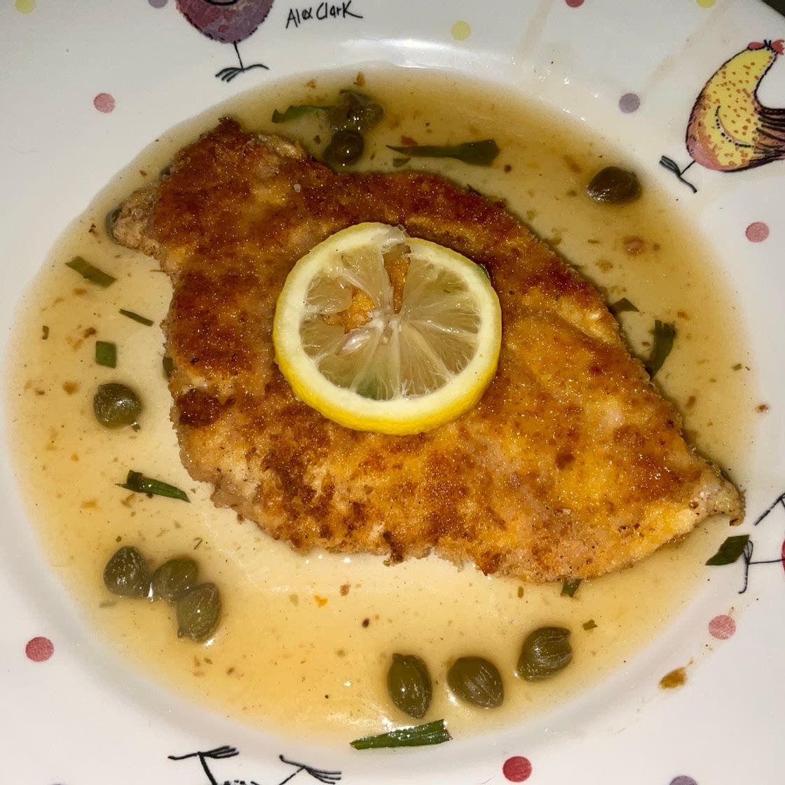 Chicken Piccata Style with Tarragon