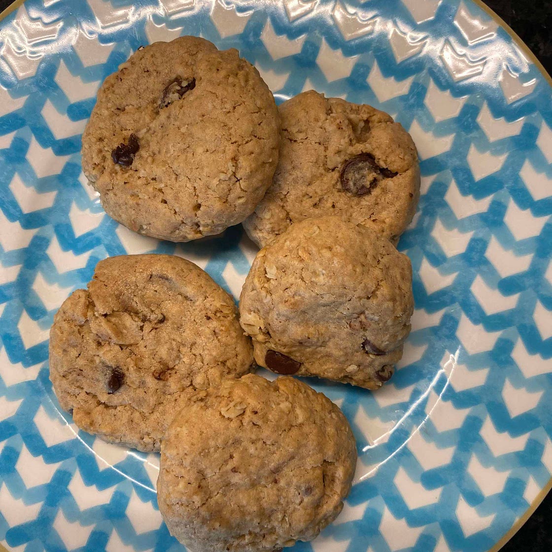 chocolate oat cookies