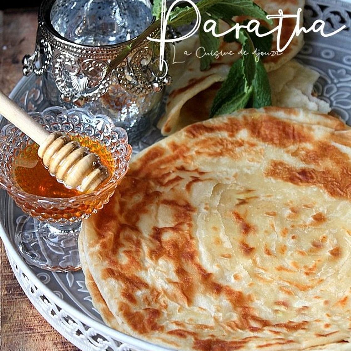 Recette des parathas natures feuilletés