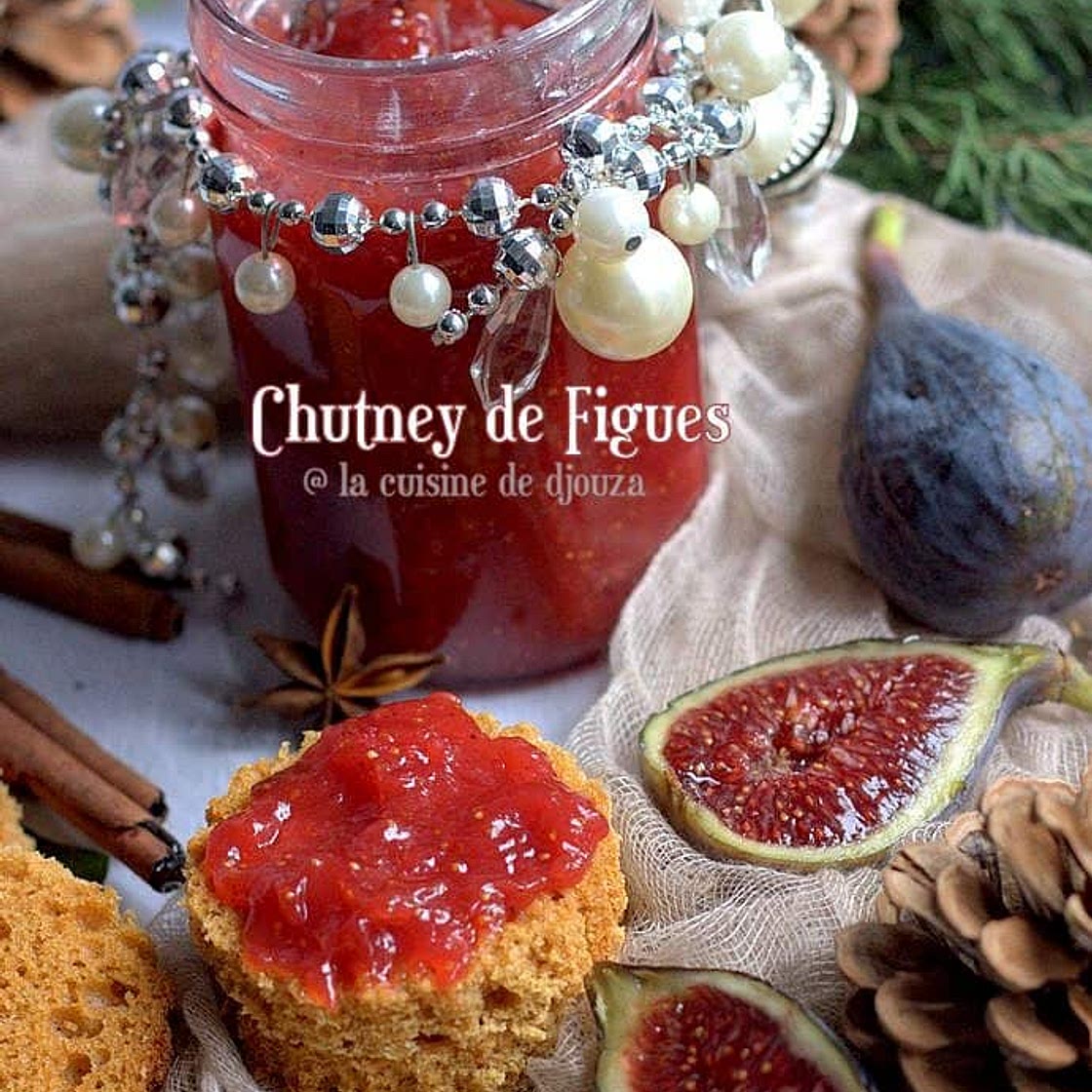Chutney de figues fraîches avec recette aux épices douces