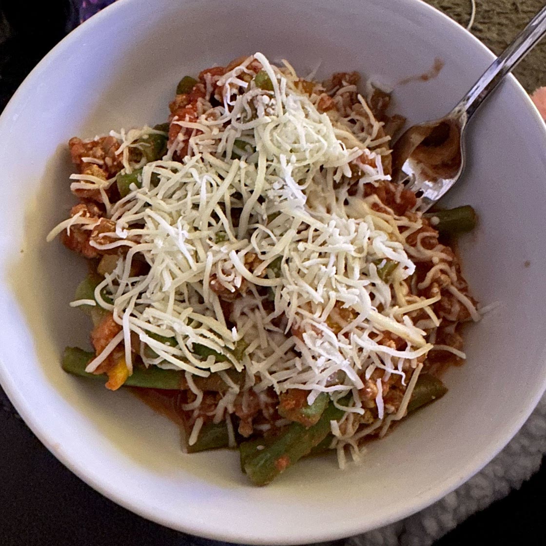 Ground Turkey Skillet with Green Beans