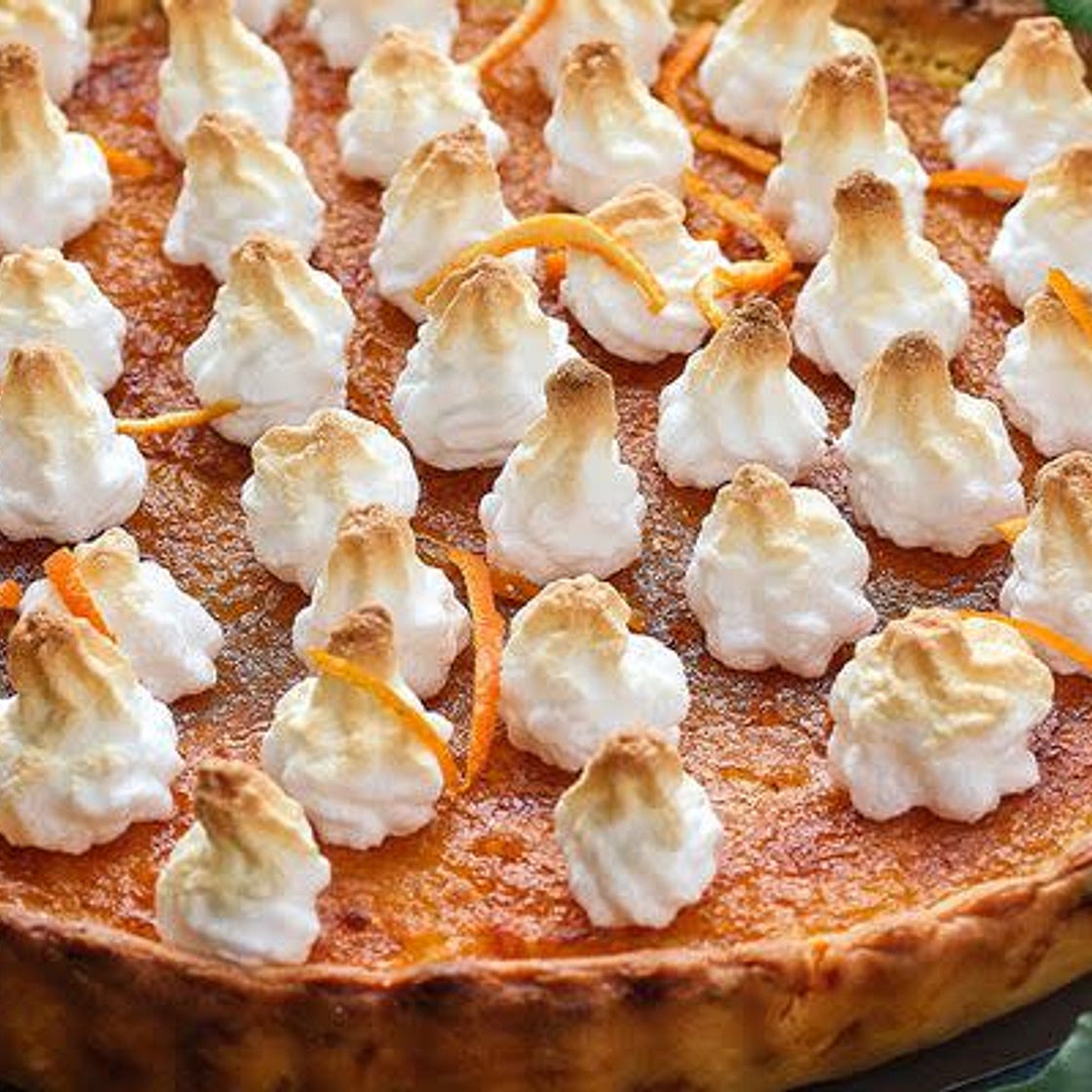 Tarte à l’orange meringuée