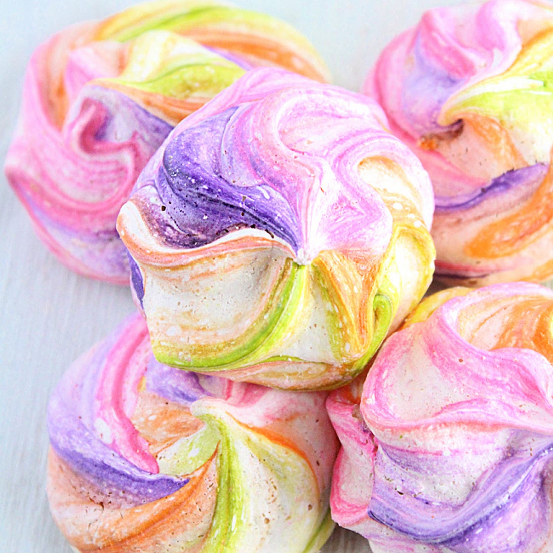 Watercolor Meringues
