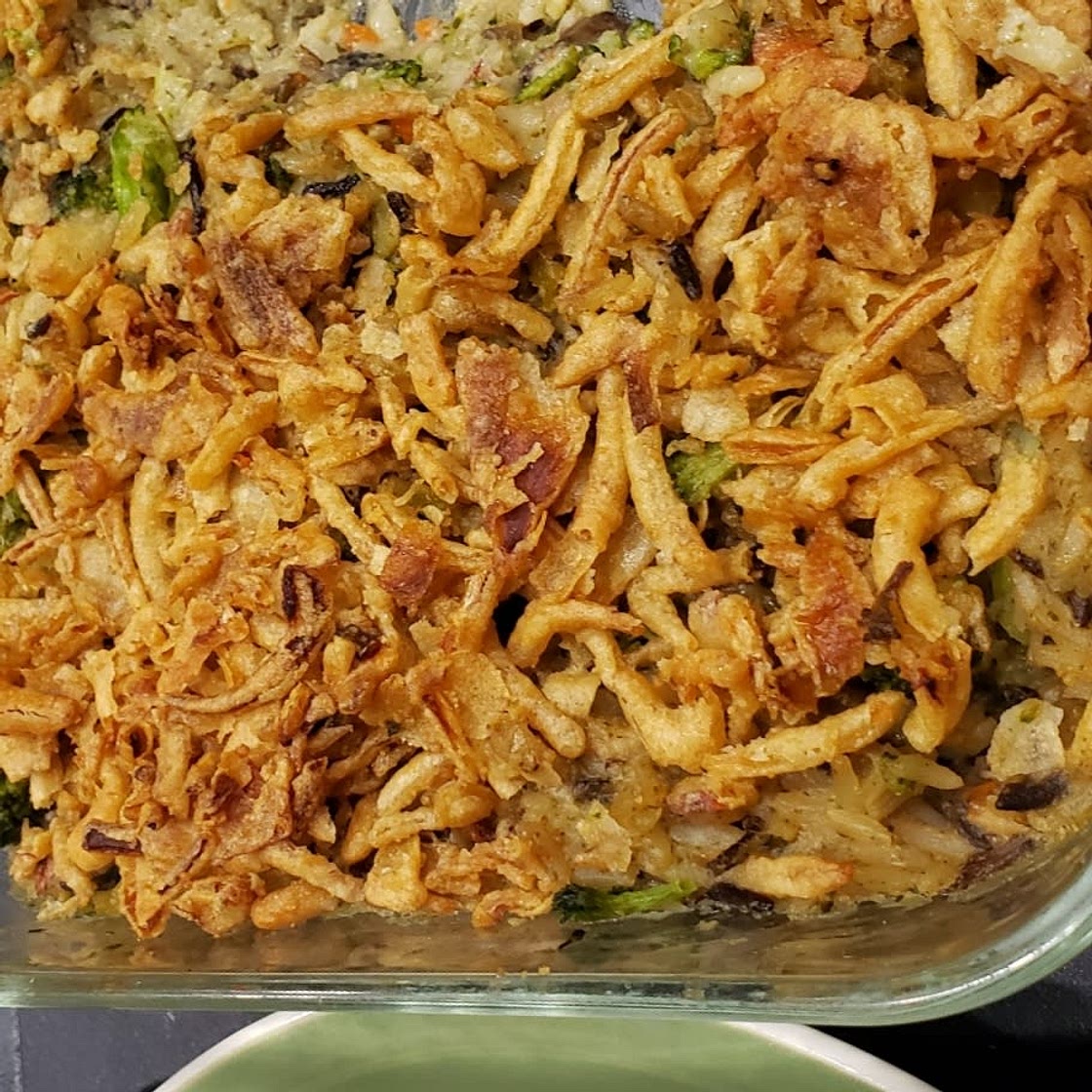 Creamy Vegan Broccoli Wild Rice Casserole