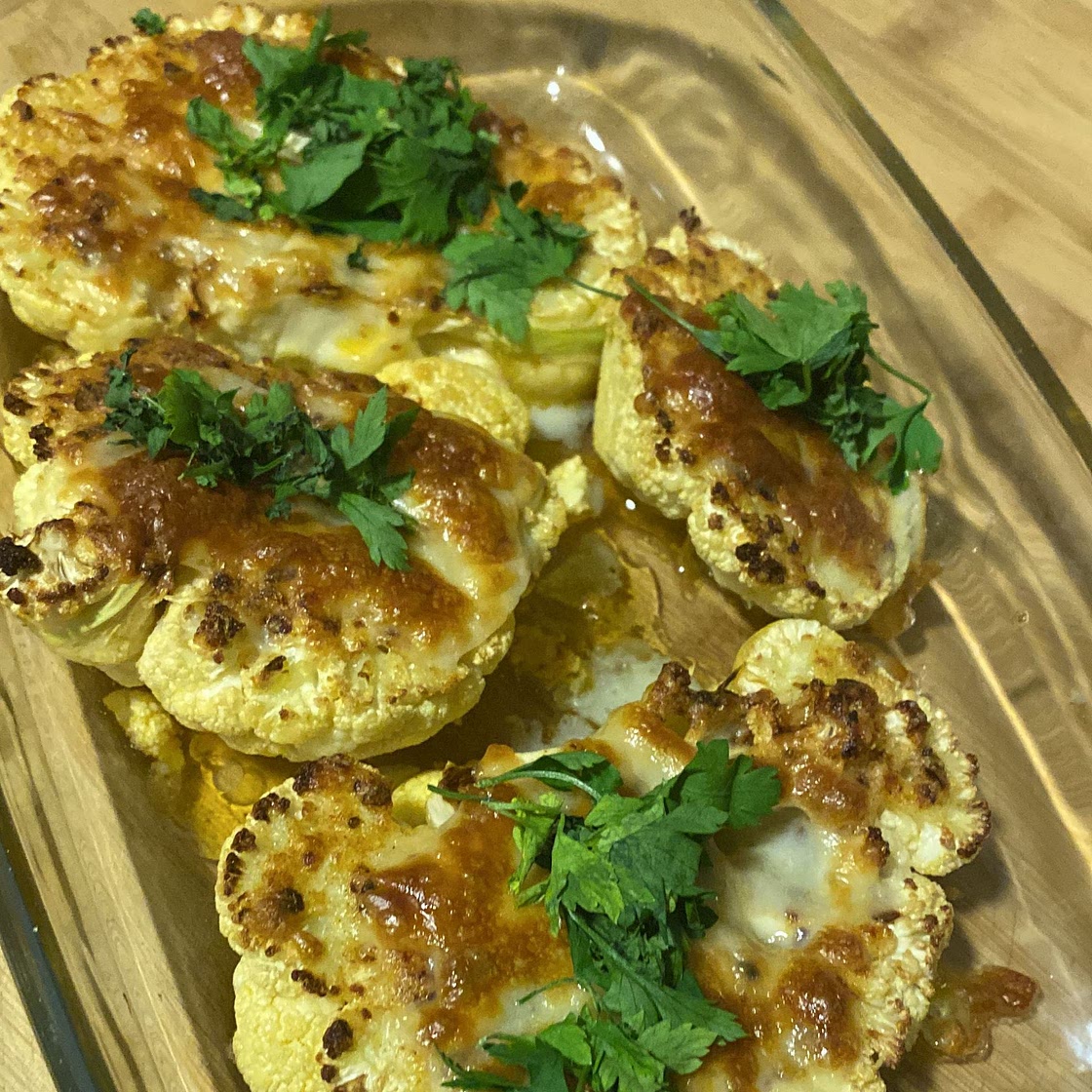 Cheesy Cauliflower Steaks