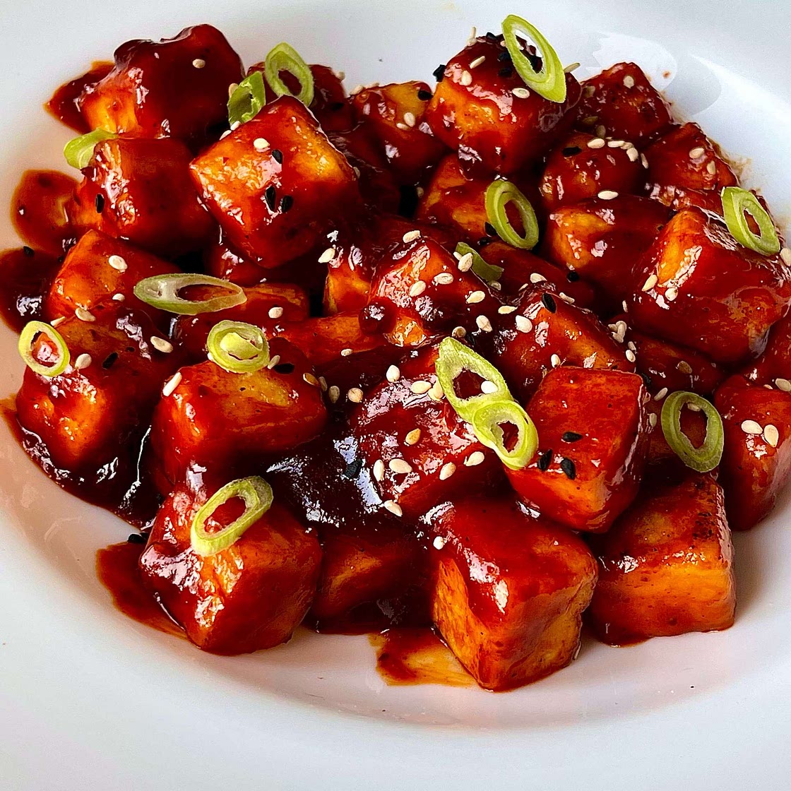 Sticky Fire Tofu