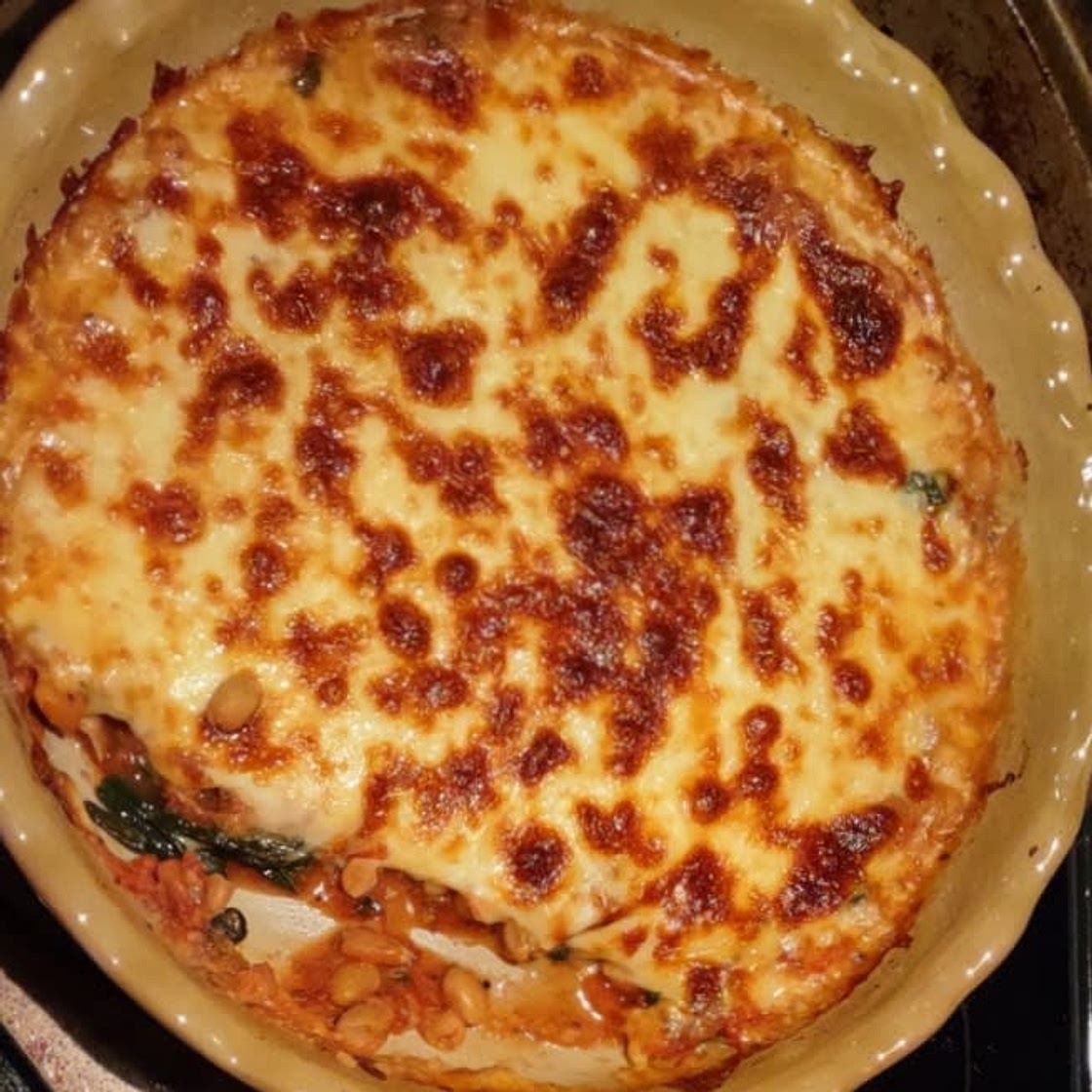 Cheesy White Bean Tomato Bake recipe