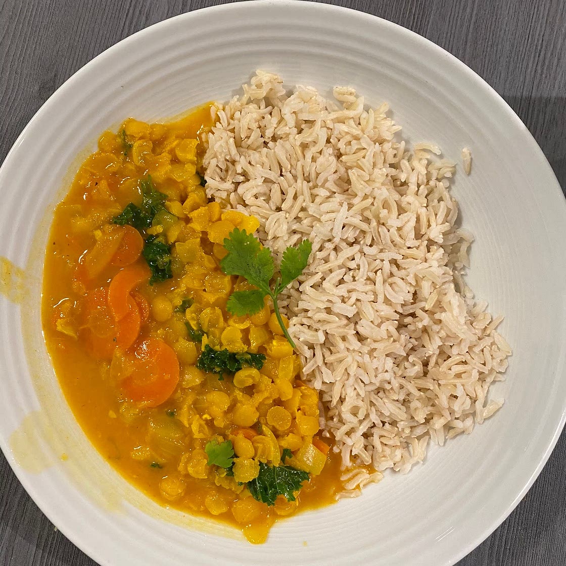 Slow Cooker Golden Lentil Soup (Vegan)