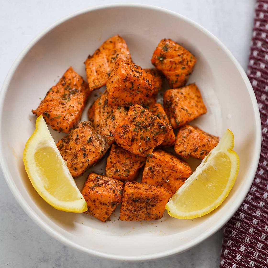 Air Fryer Salmon Bites