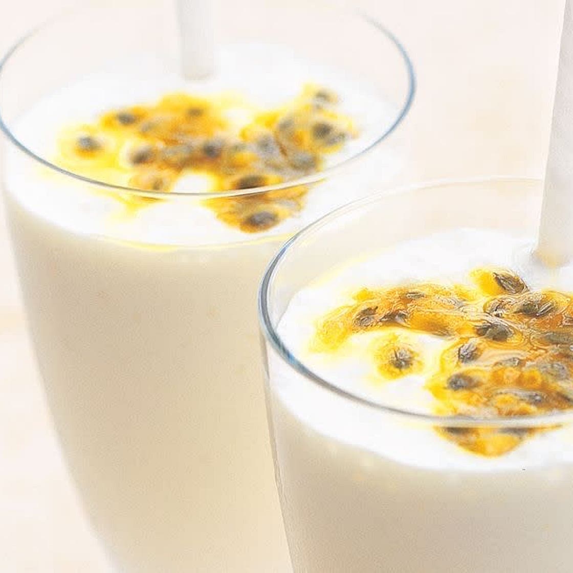 Banana milkshake with sea moss