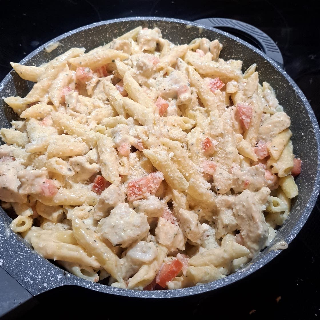 3 Cheese Chicken Penne with Alfredo Sauce