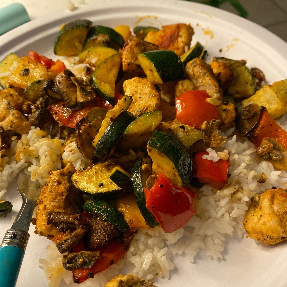 10 Minute Roasted Chicken and Vegetables - Air Fryer Recipe