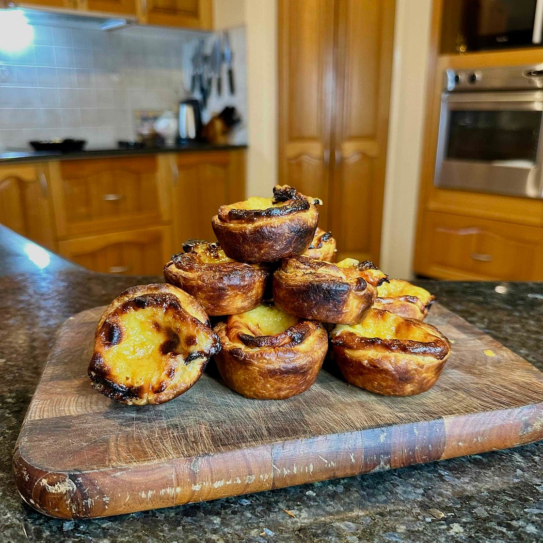 Traditional Portuguese tarts 