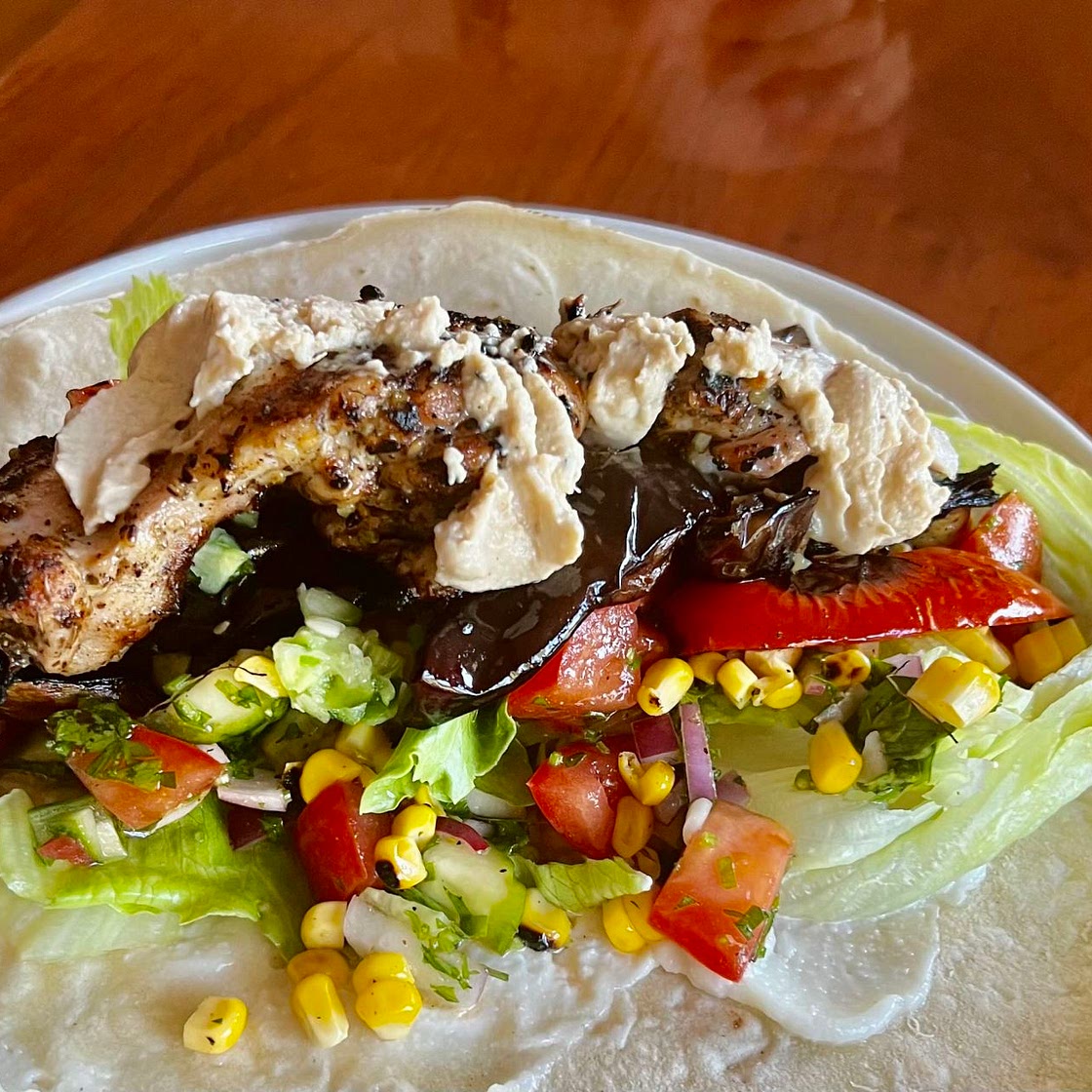 Middle Eastern Chicken Wraps