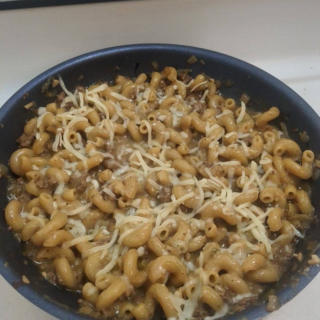 Philly Cheese steak Pasta Skillet