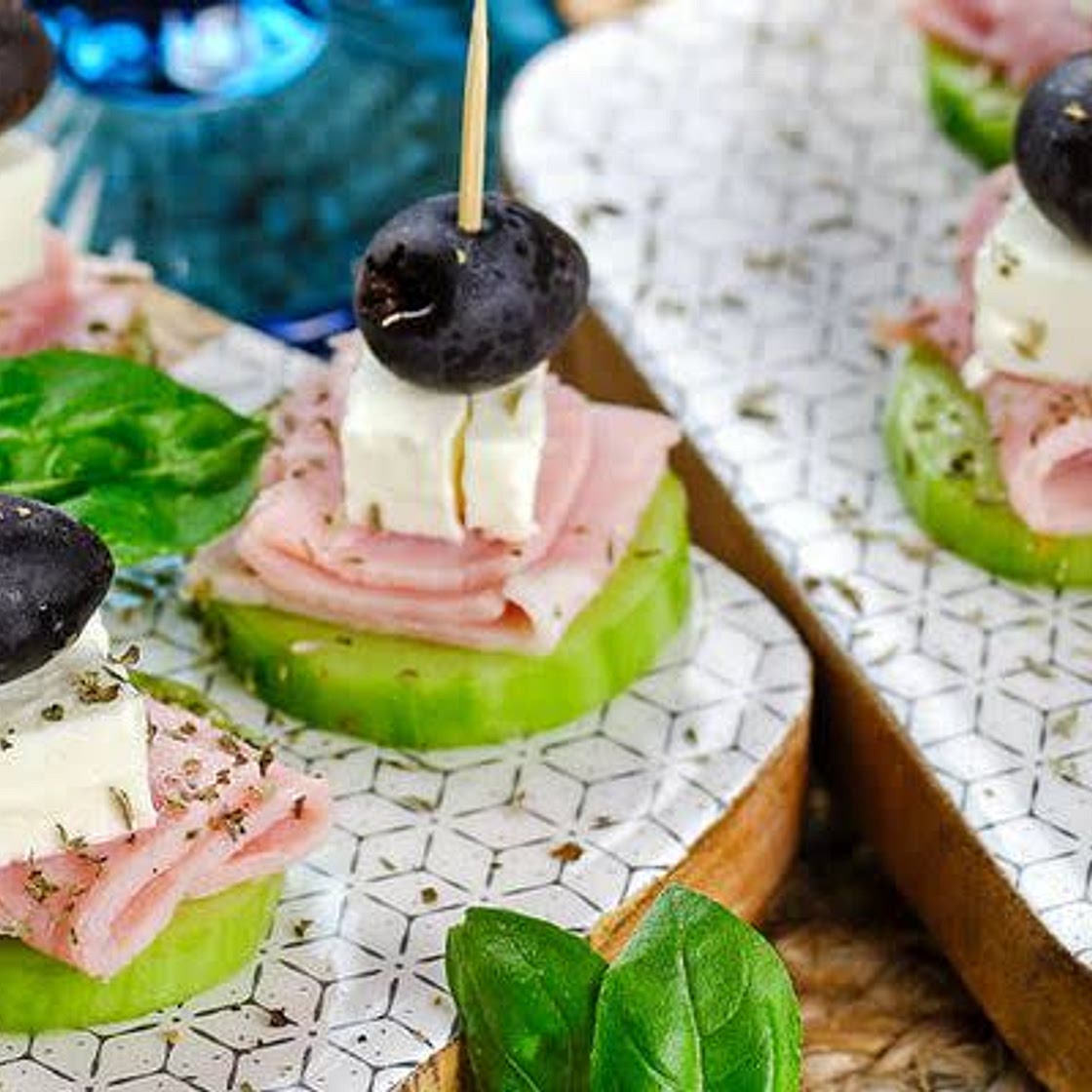 canapés de concombre