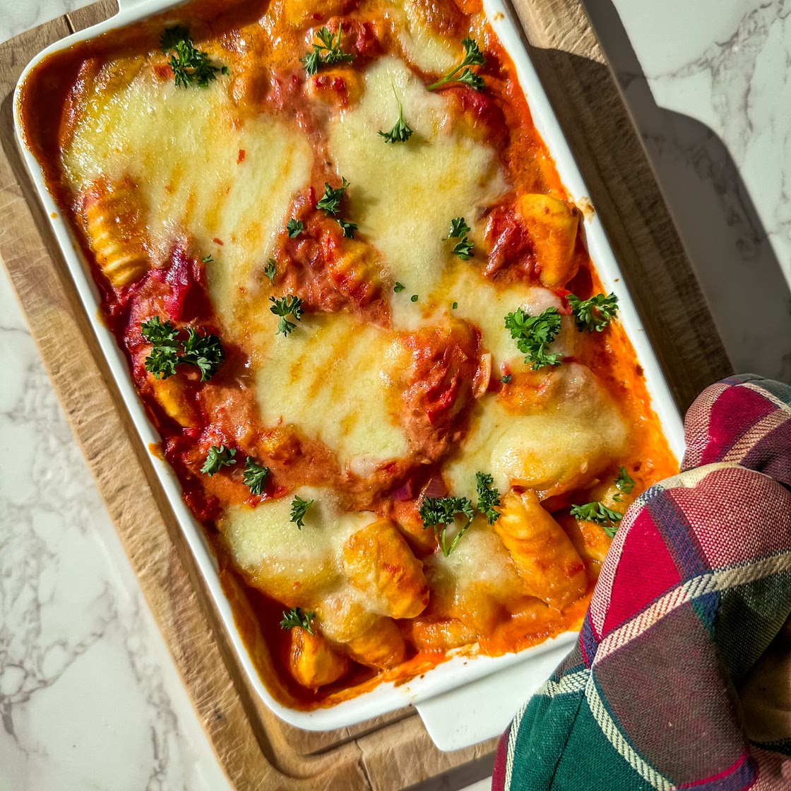 Harissa Gnocchi Bake