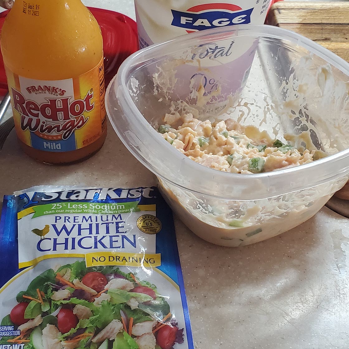 Buffalo chicken salad wrap