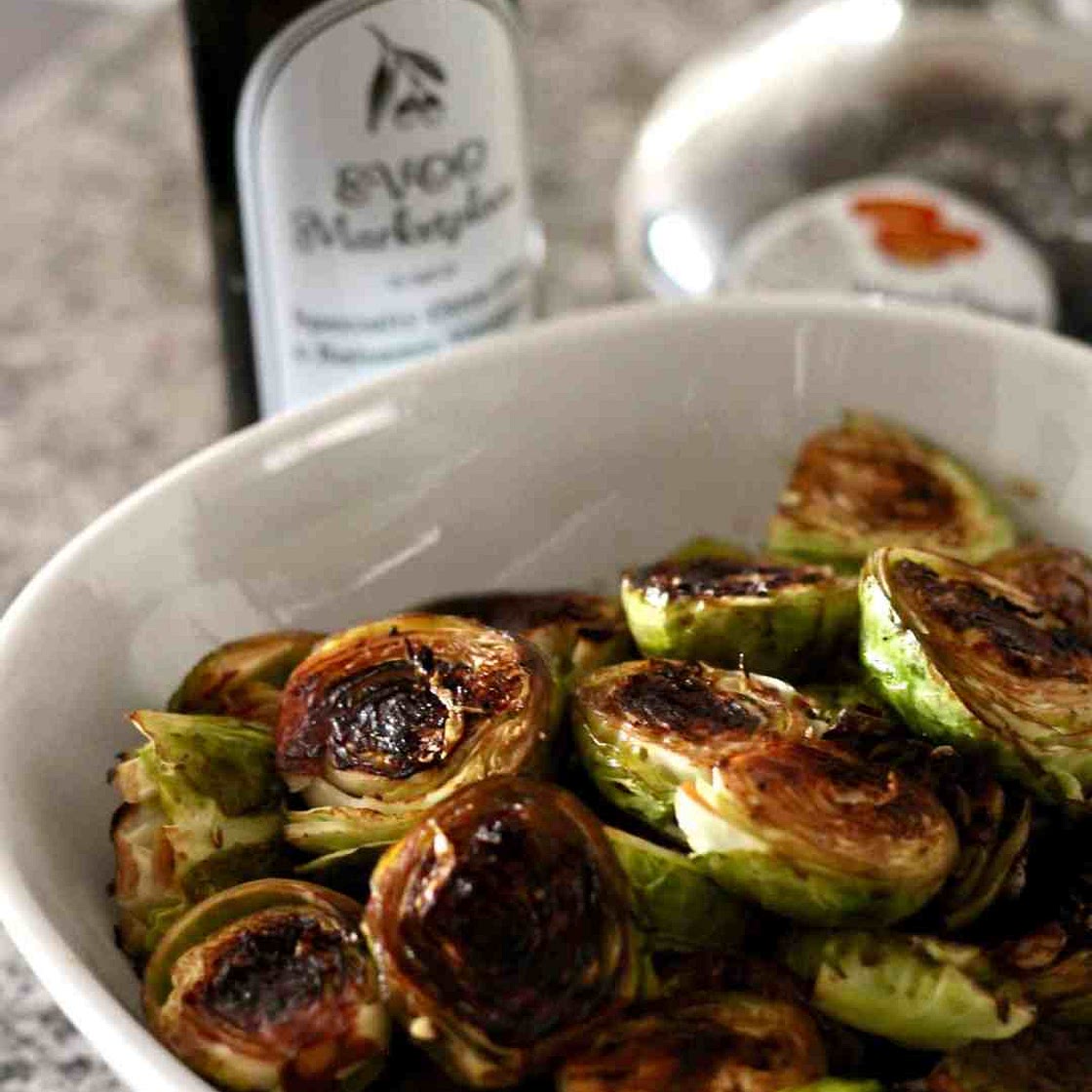Easy balsamic brussel sprouts