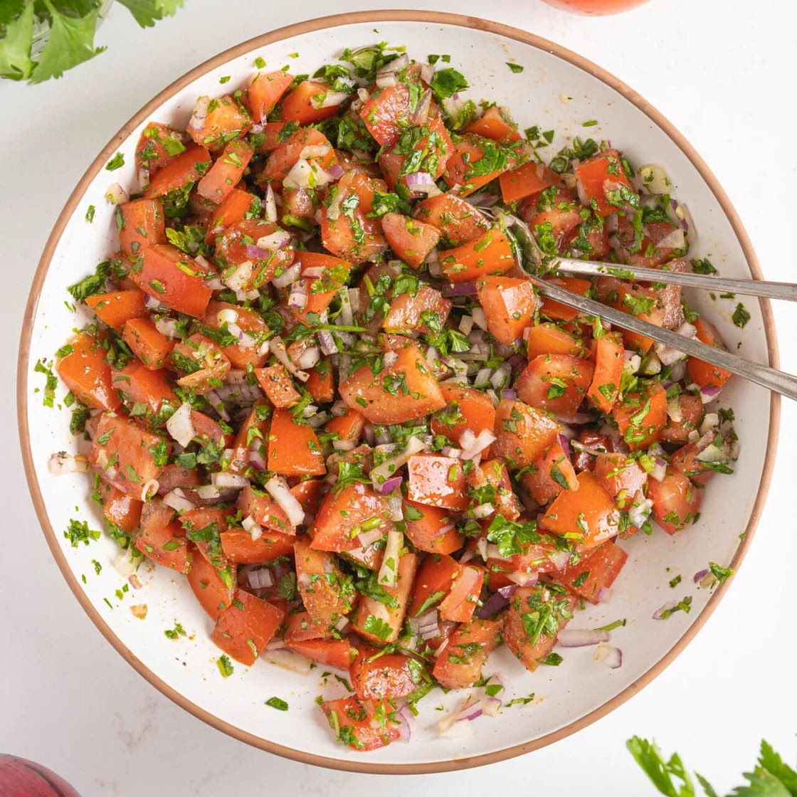 Classic Moroccan Tomato Side Salad