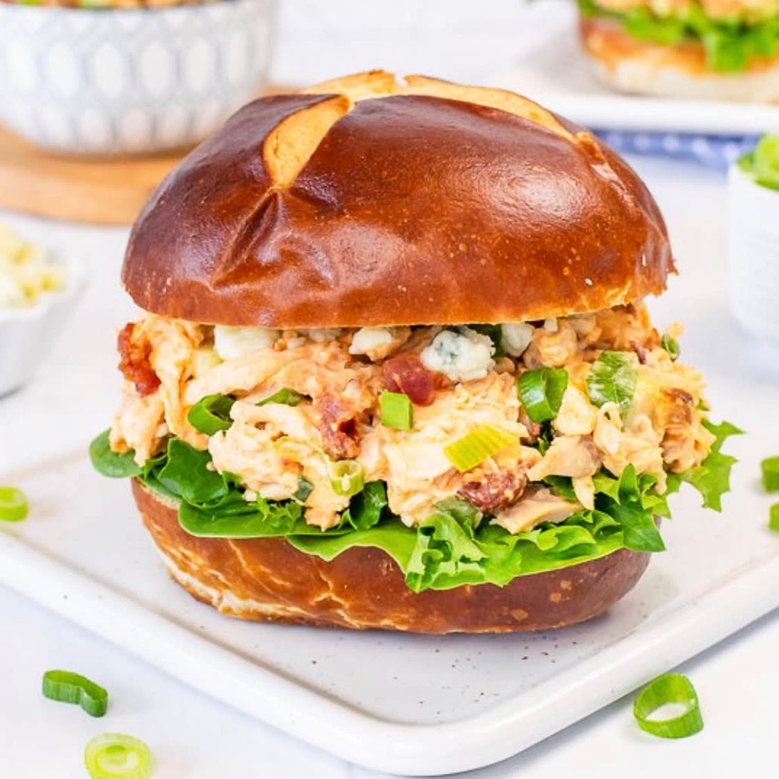 Spicy buffalo chicken salad