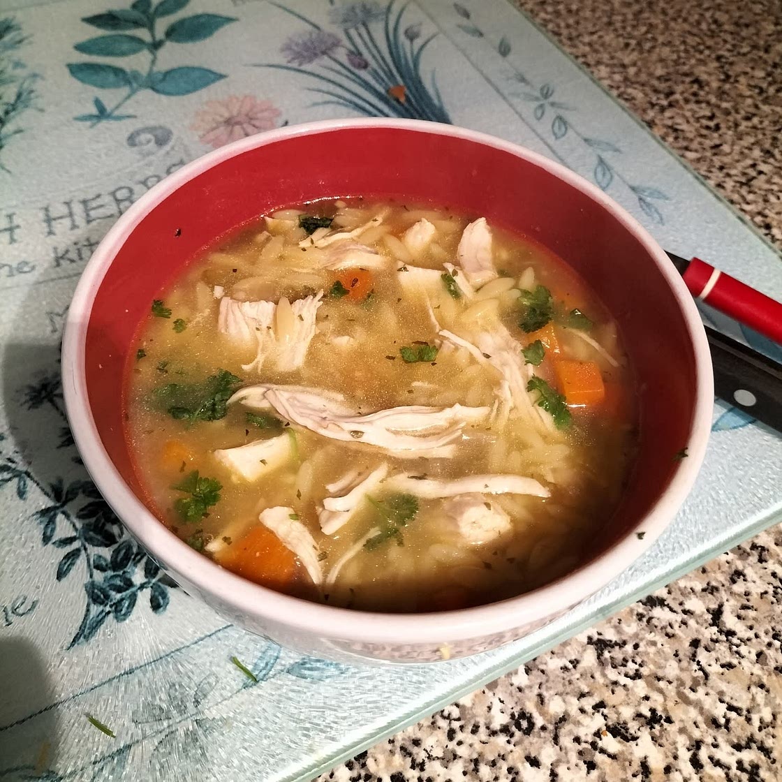 Lemon Chicken Orzo Soup