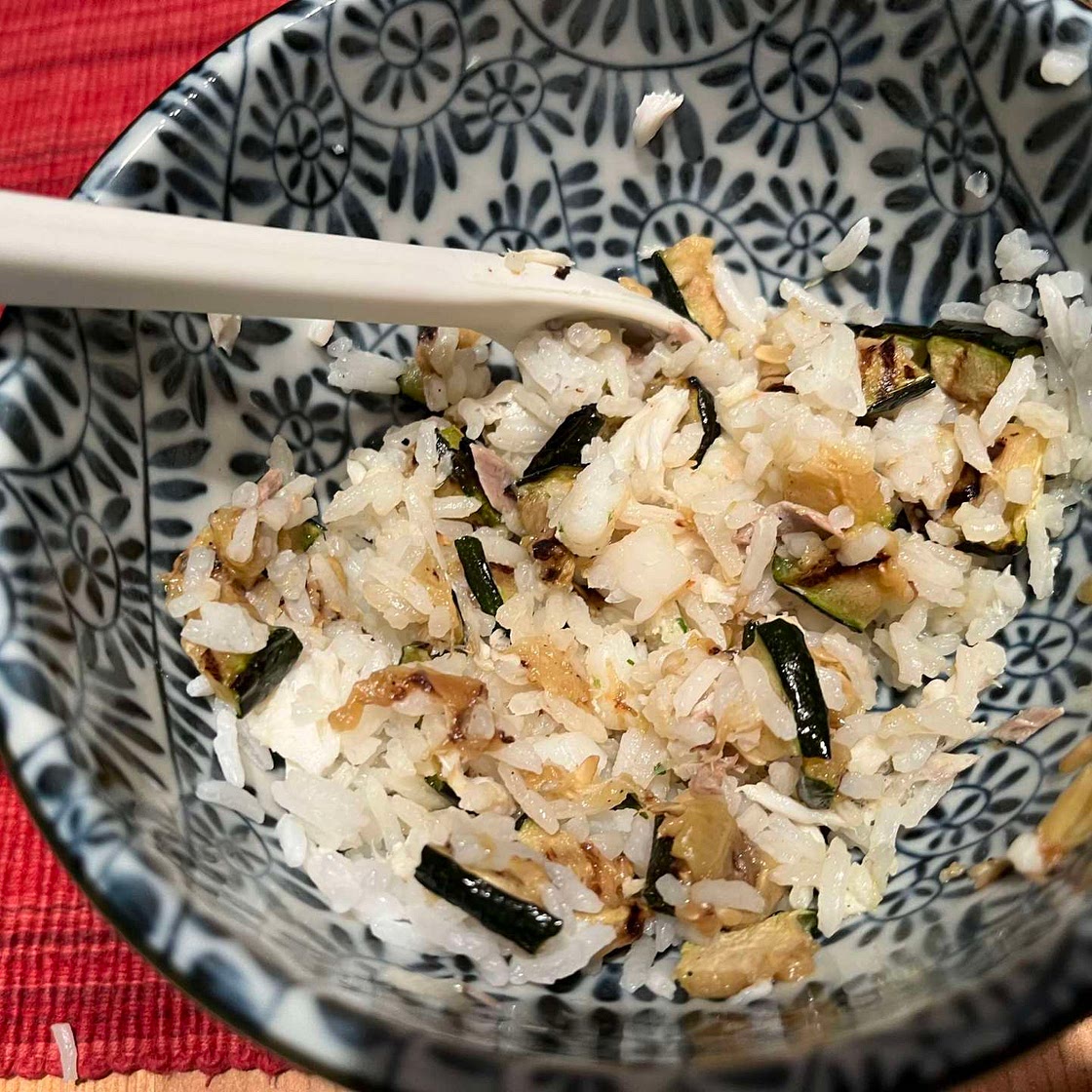 Fish rice salad for babies 