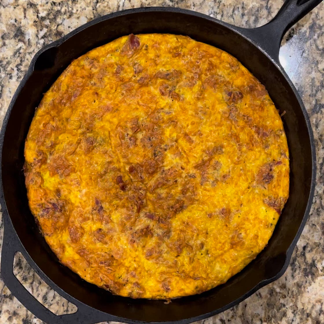 Bacon & Cheese Frittata! 🥓🧀🥚