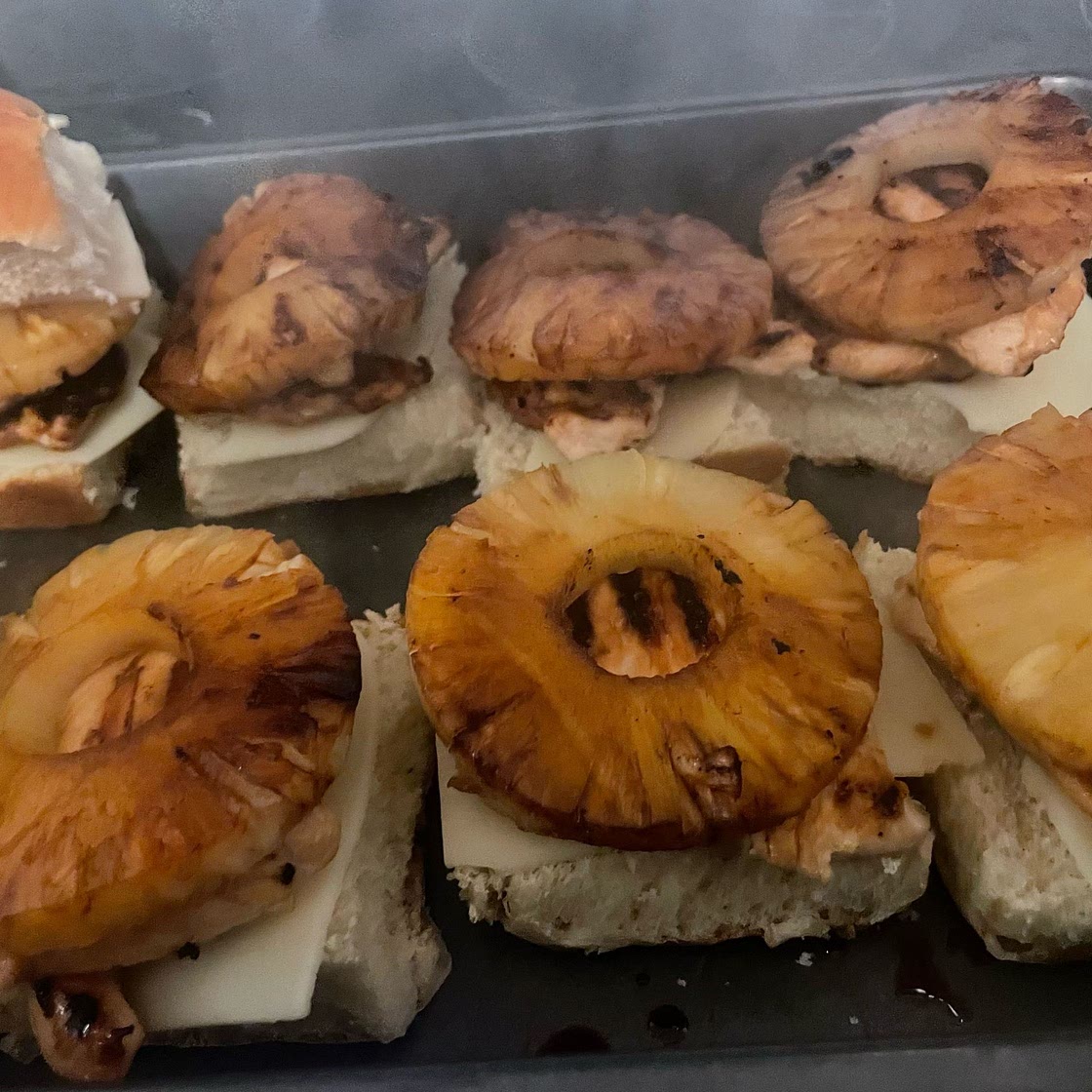 Grilled Chicken Pineapple Sliders