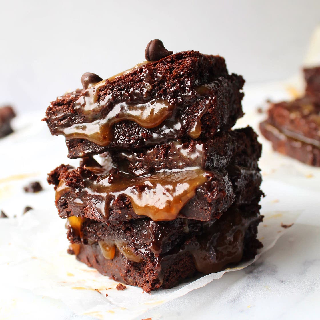 Chocolate & Salted Caramel Brownies
