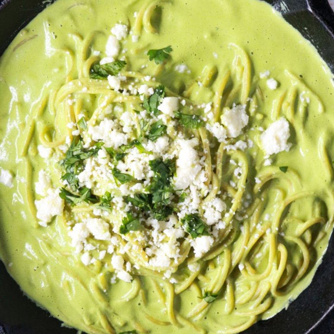 Espagueti Verde (Mexican Green Spaghetti)
