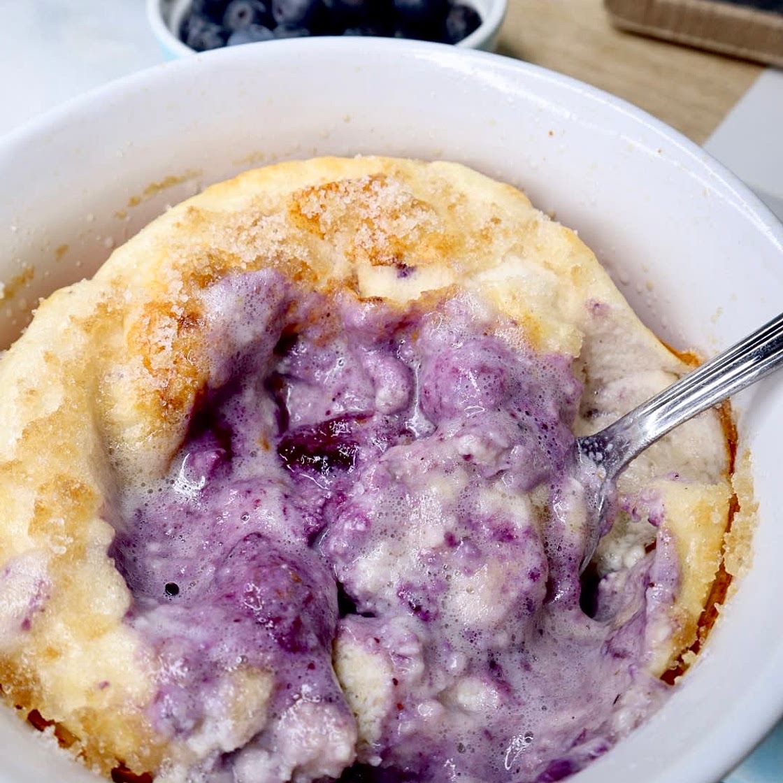Blueberry Jam Protein Baked Oats