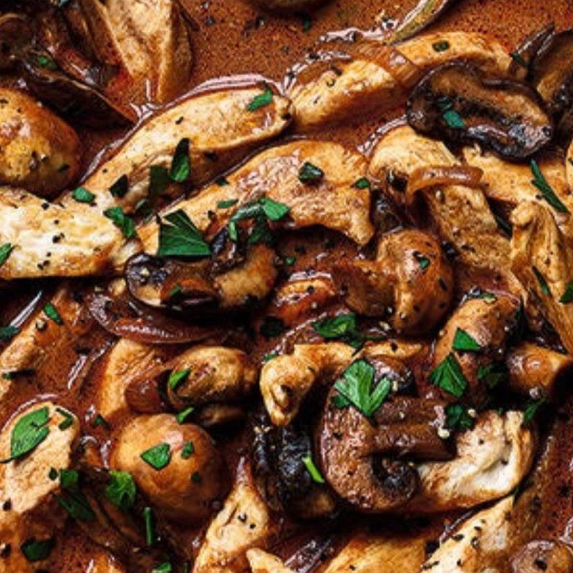 WW Chicken and mushroom stroganoff