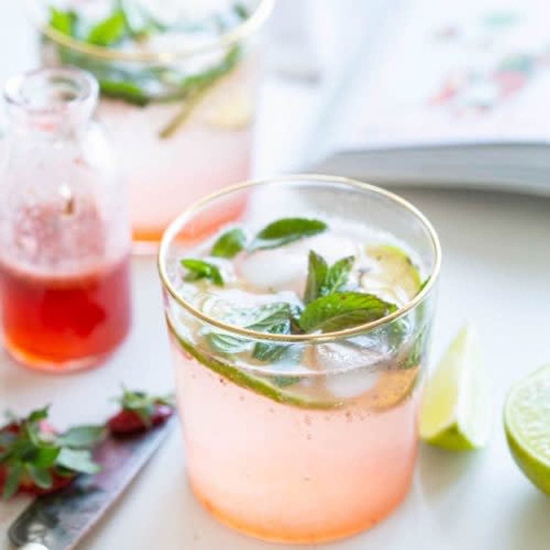 Sirop de queues de fraises