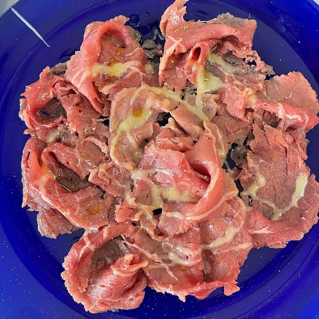Honey carpaccio