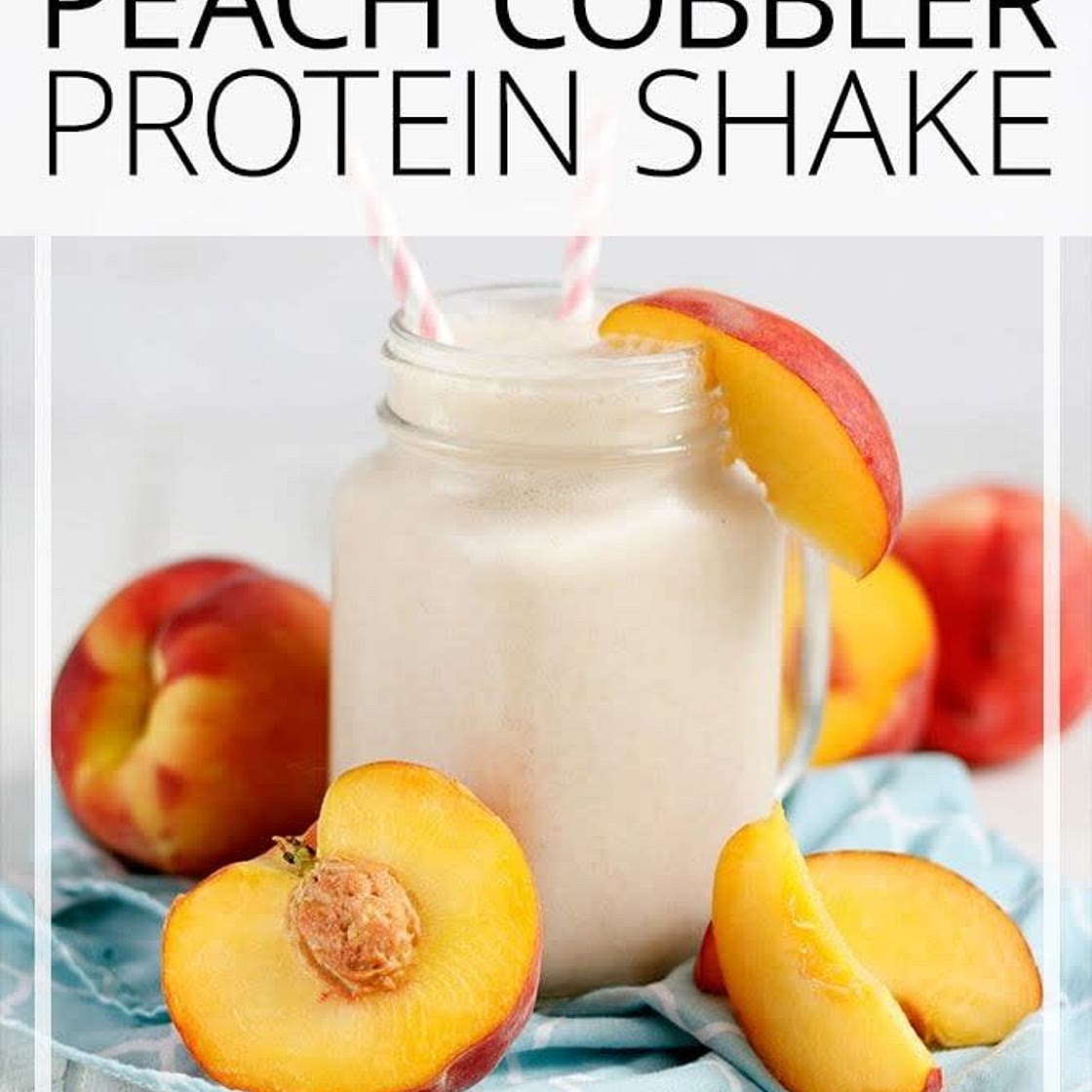 Peach Cobbler Protein Shake