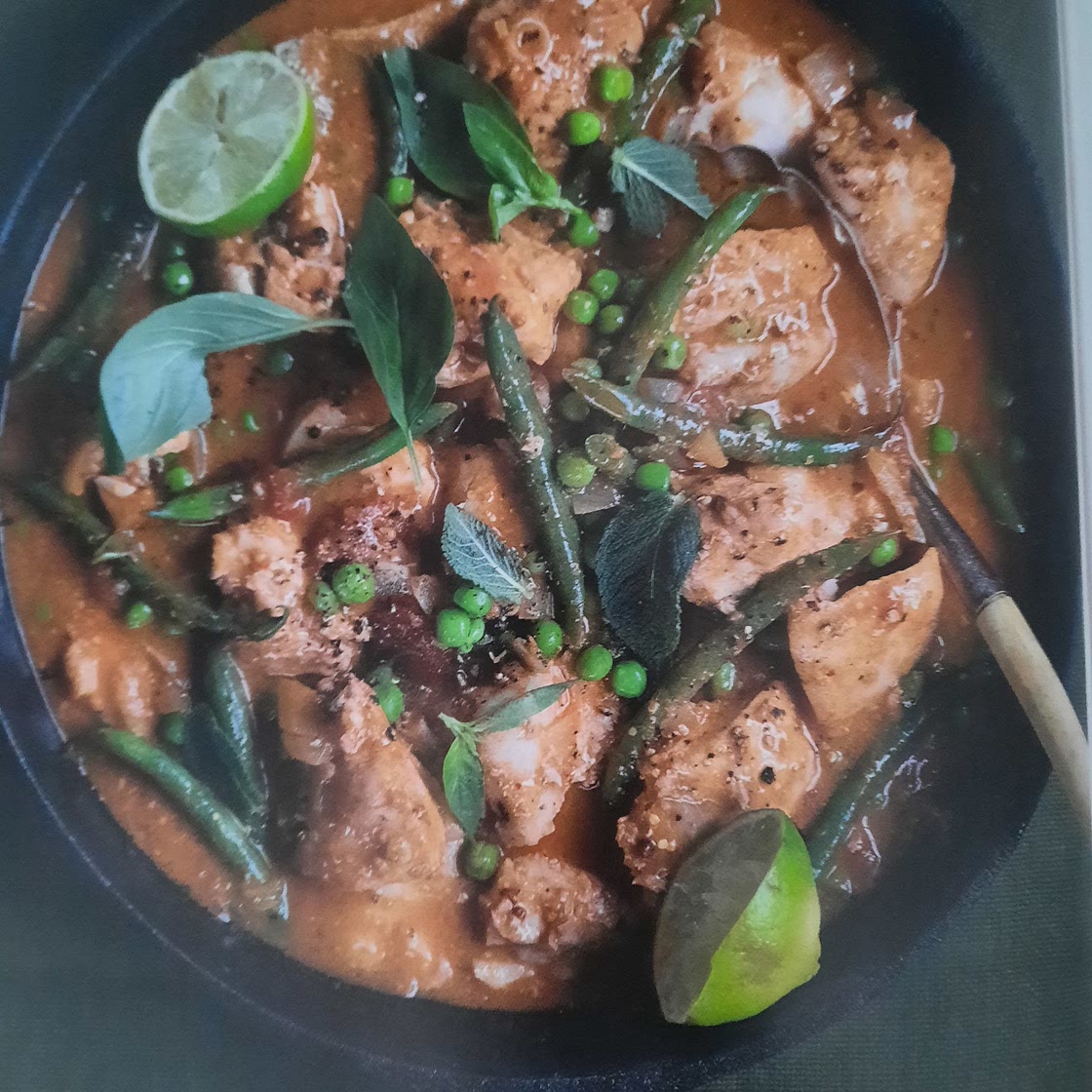 Indian coconut and tomato fish curry