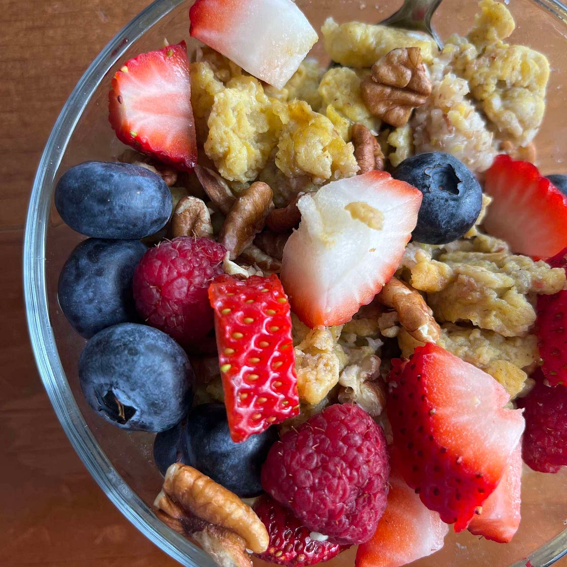 Banana Egg Scramble Bowl