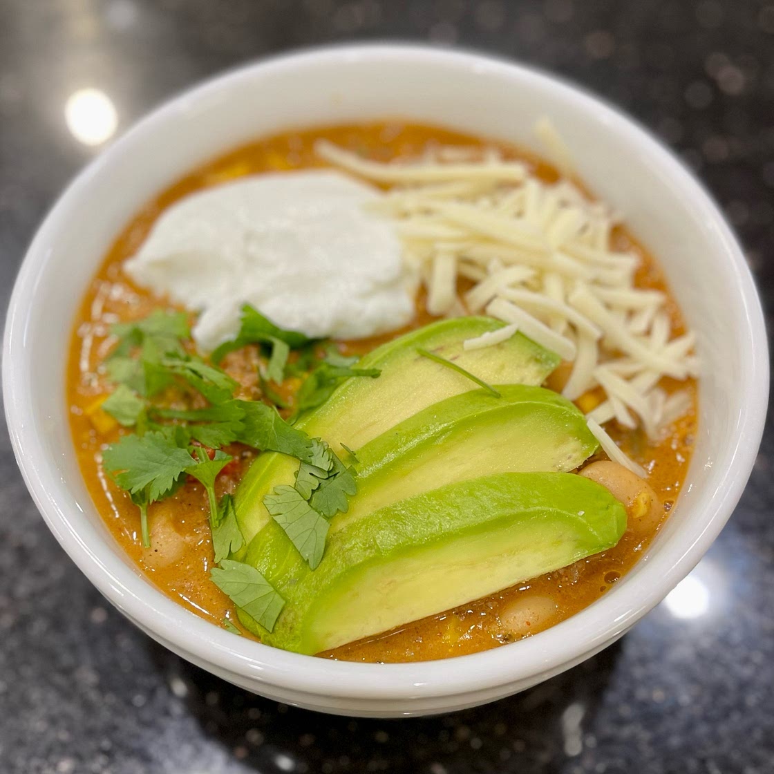 High Protein Creamy Taco Soup