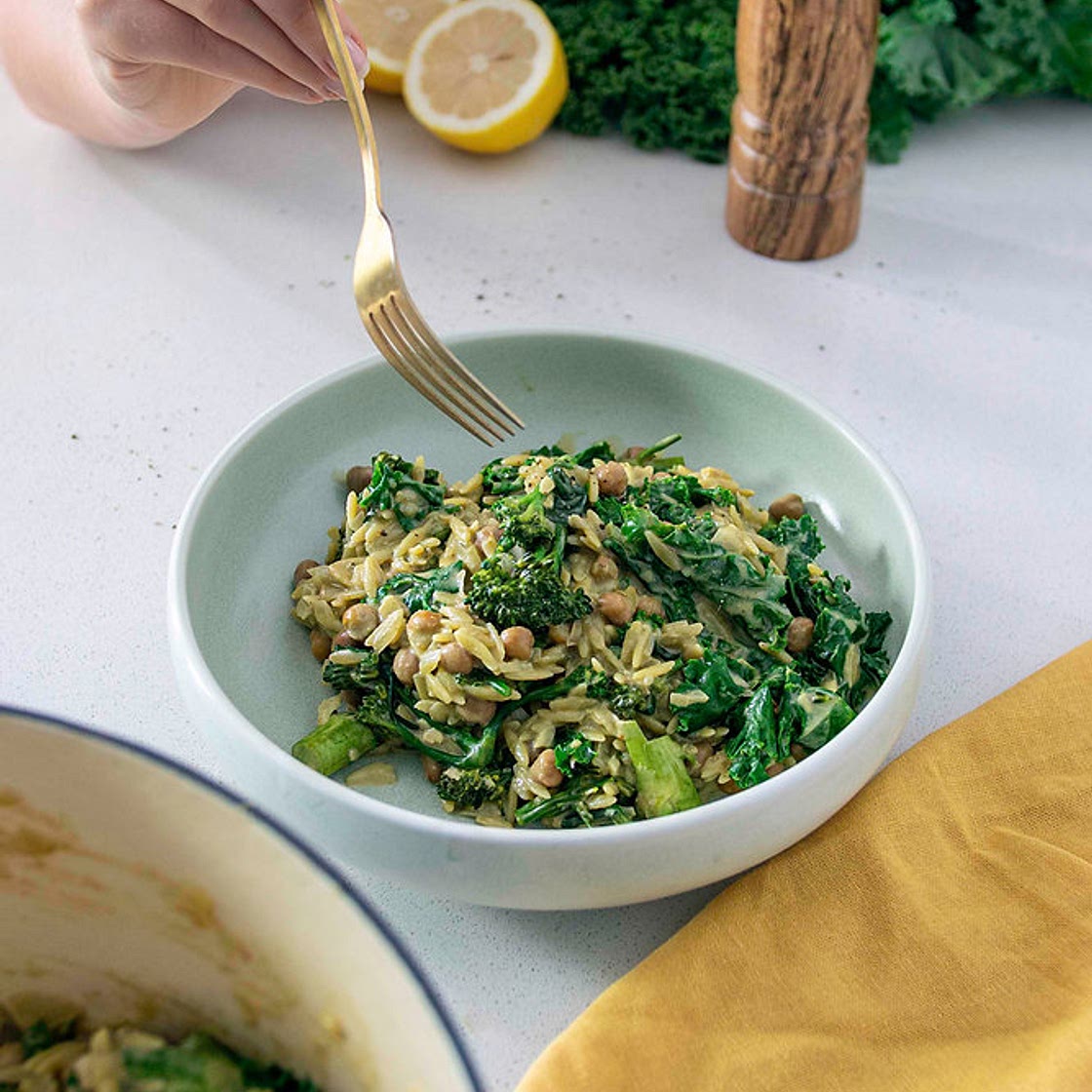 1 POT CREAMY PESTO ORZO