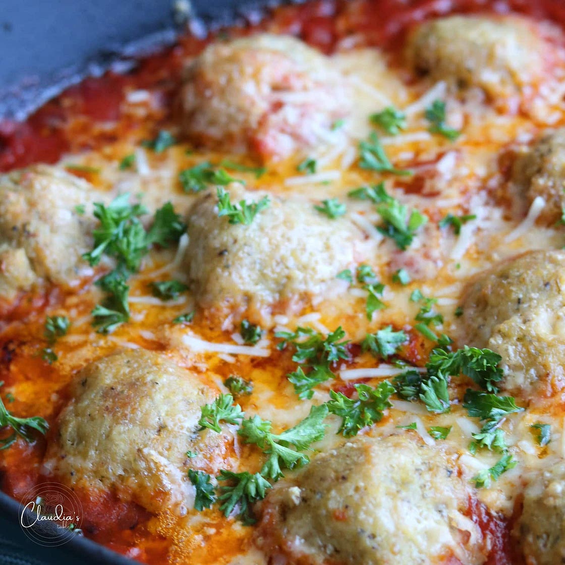 Chicken Pesto Meatballs