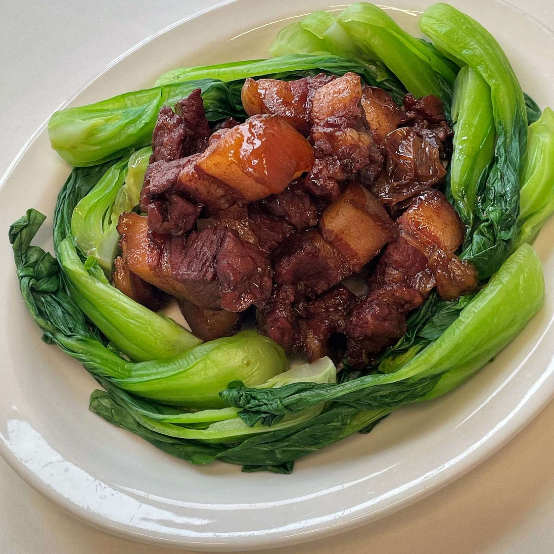 Red braised pork belly