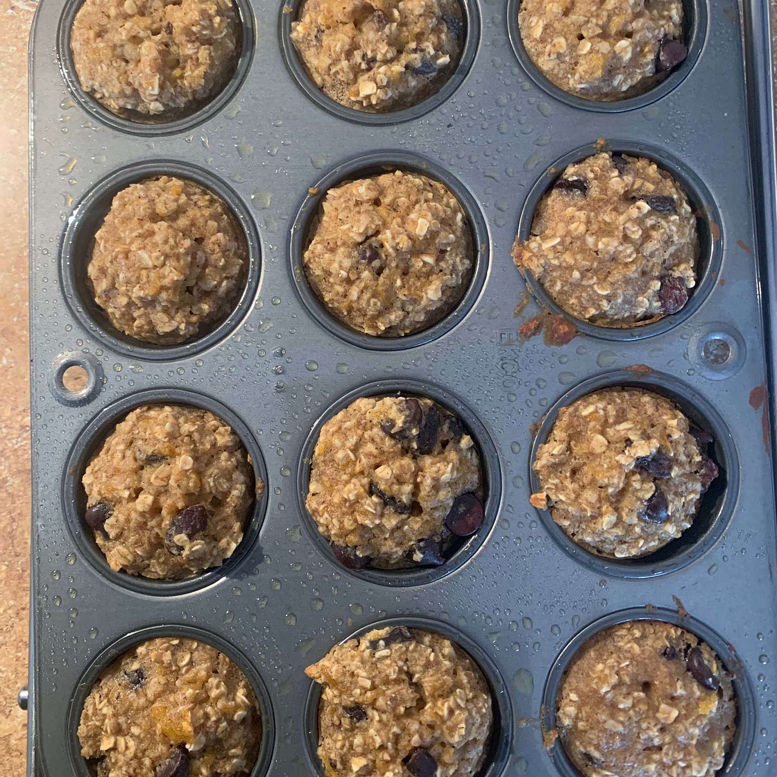 Pumpkin Oat Muffins